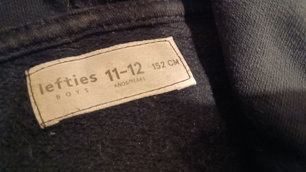 Camisola Inverno preta Lefties. 11 a 12 Anos