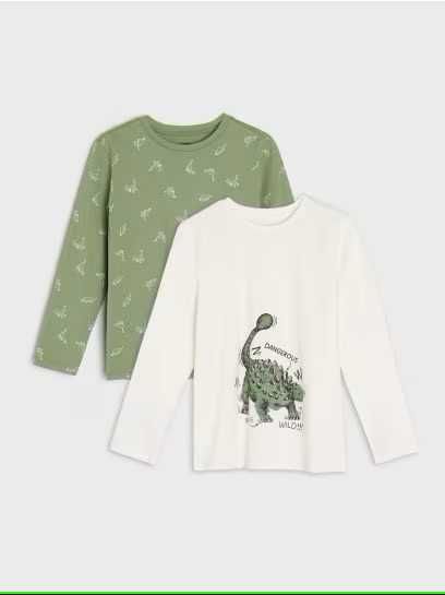 Sinsay*Bluzki dla chłopca,rozm.122*dinozaury