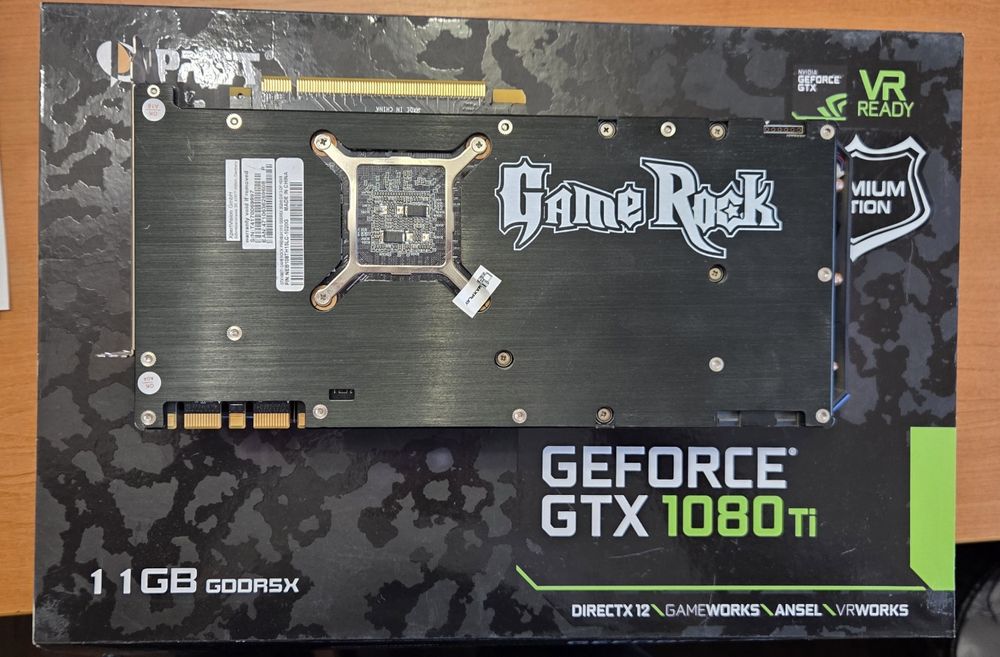 GeForce gtx 1080ti palit gameRock