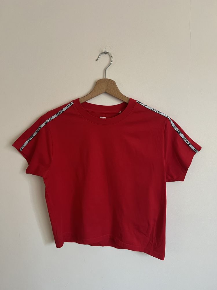 Damski t-shirt Levis czerwony