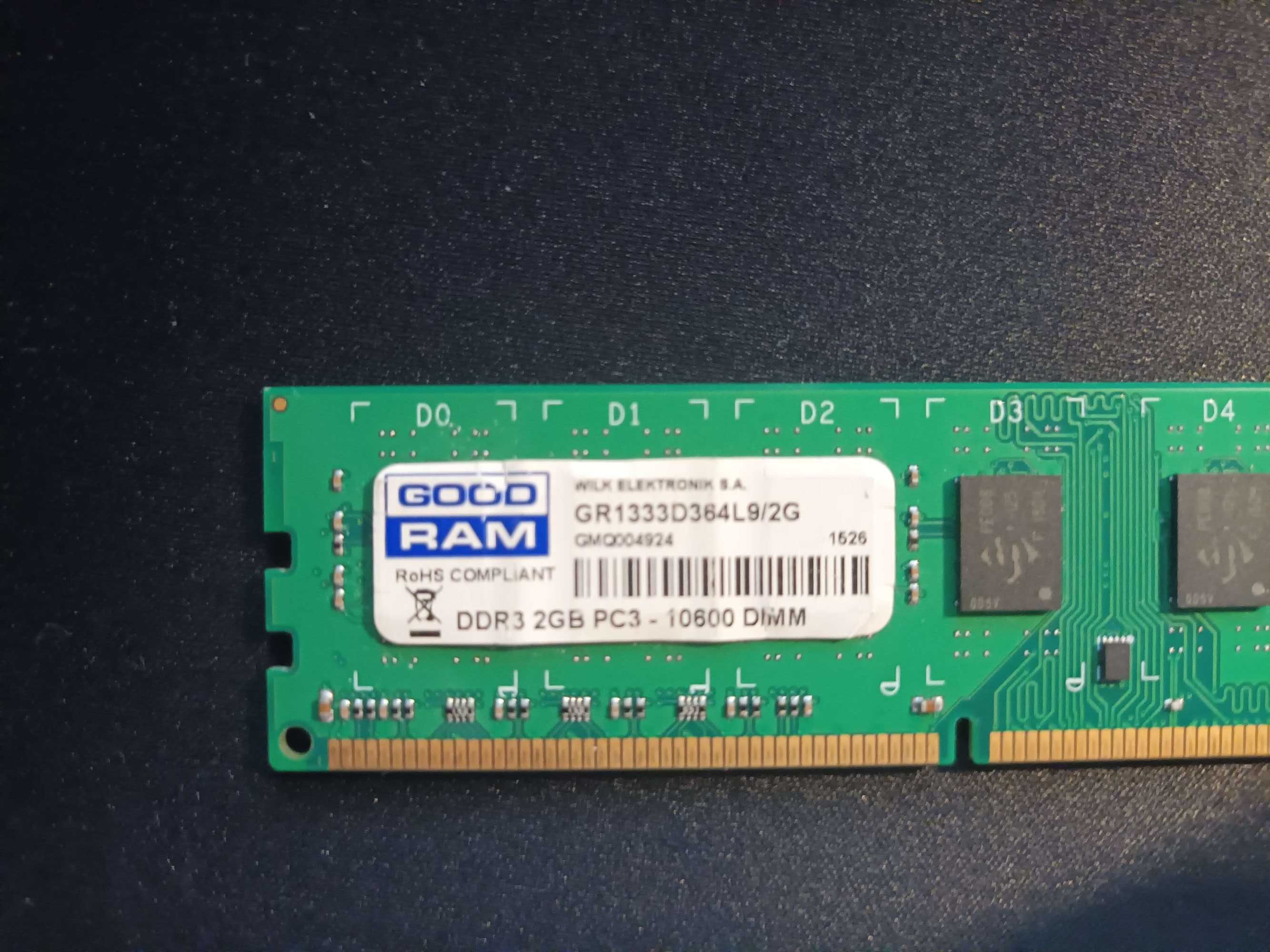 GoodRam 4GB RAM DDR3 1333MHz