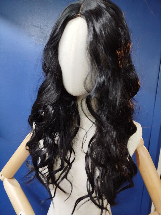 Peruka długie czarne włosy (p016)