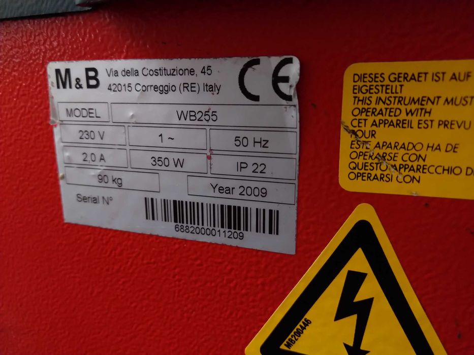 Wyważarka do kół M&B Wb255 | Nowa nakrętka HAWEKA + stożki + uchwyt NP