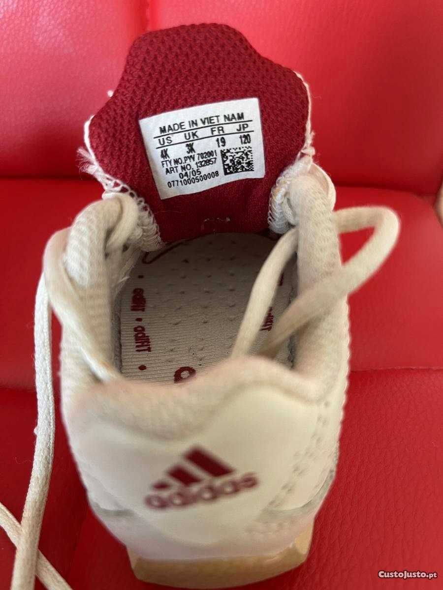 Ténis adidas branco e vermelho para bebé