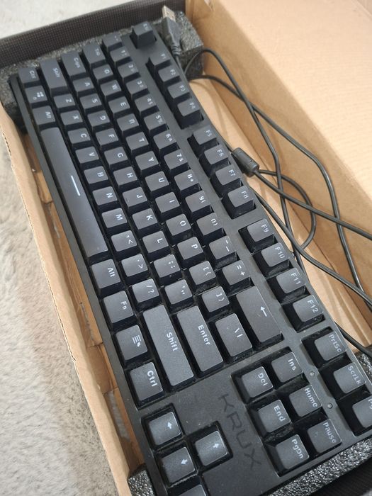 Klawiatura krux gaming minecraft fortnite do gier gamingowa Games