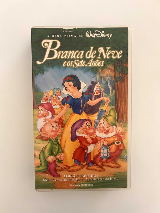 VHS Branca de Neve e Os Sete Añoes de 1994