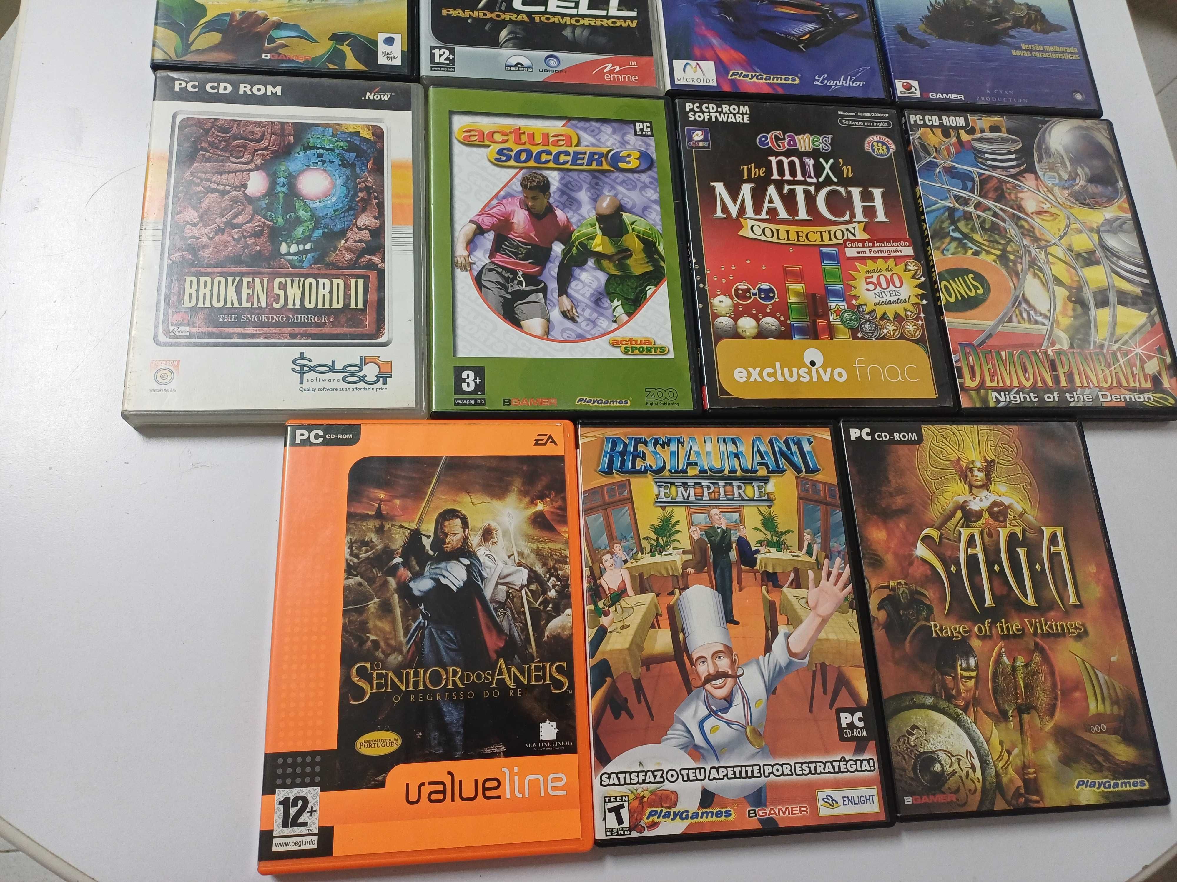 Jogos para PC CD-ROM 15 unidades
