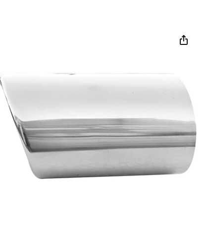 Uniwersalna końcówka wydechu samochodowego stal nierdzewna 53 mm chrom