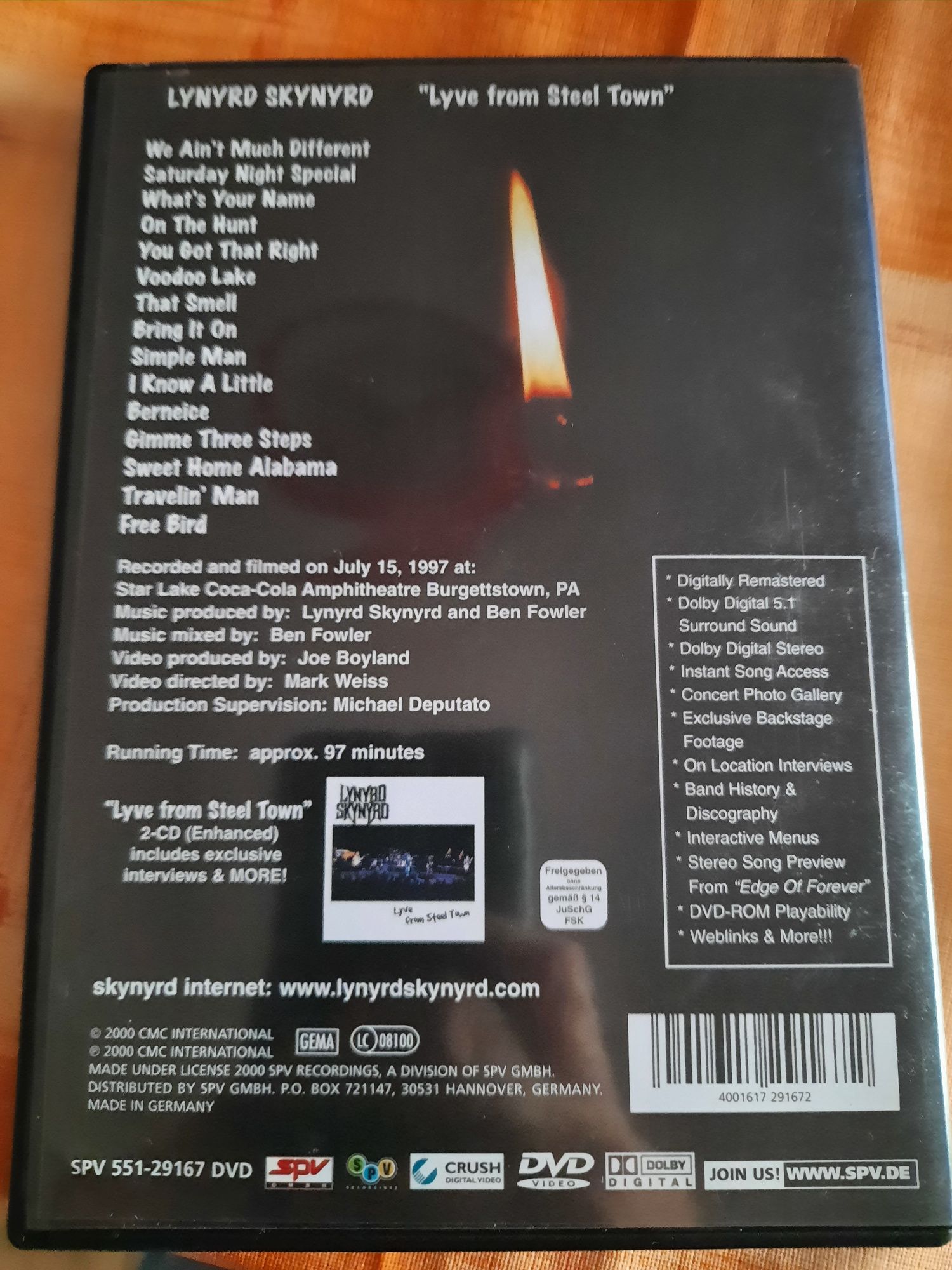 Lynyrd Skynyrd - Lyve from Steel Town DVD
