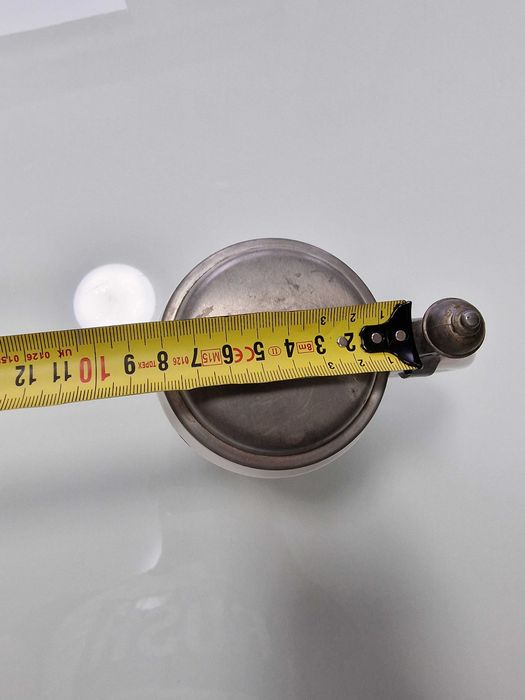 Unikalny ceramiczny kufel do piwa z cynową pokrywką