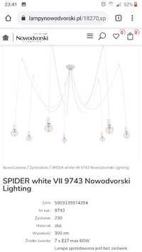 Lampa Nowodvorski Spider White Vll 9743 - nowoczesna, biała - OKAZJA!!