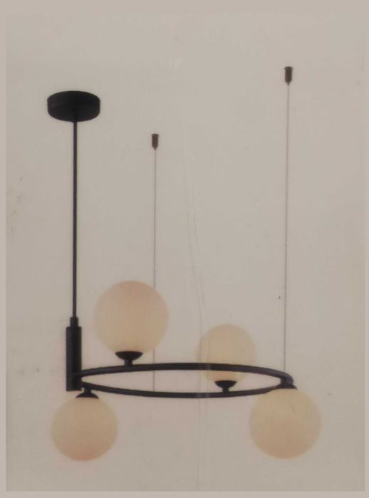 LAMPA wisząca AMILY MDM-3974/4 BK Italux