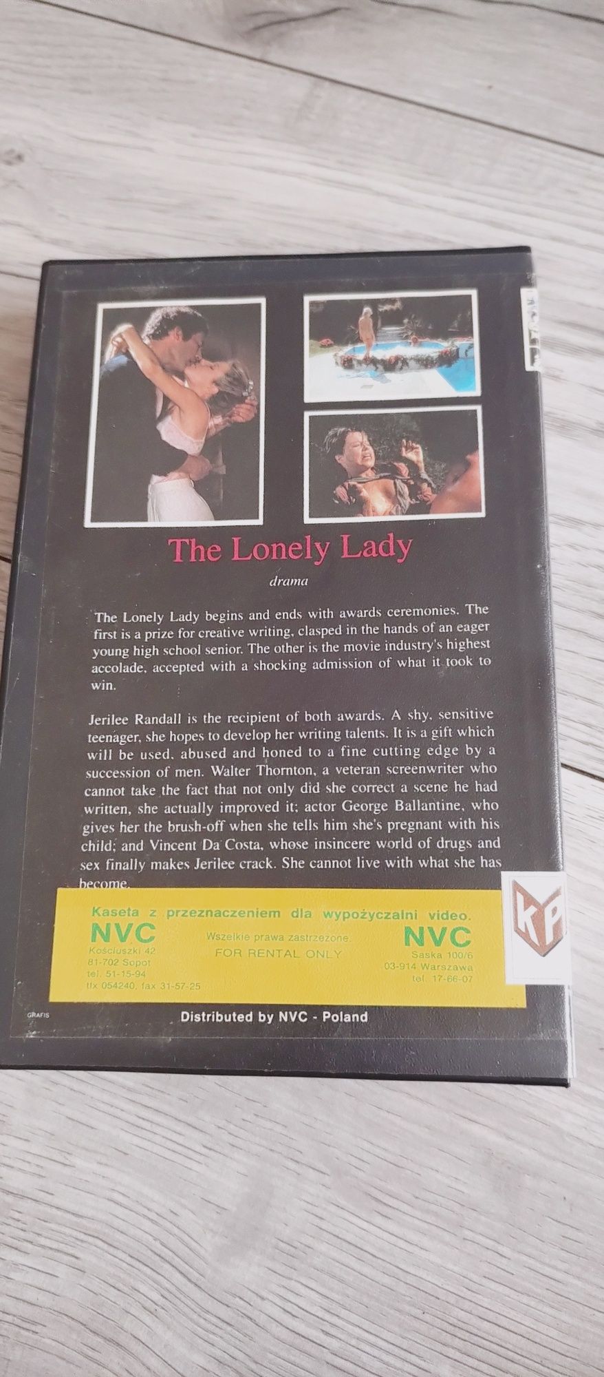 Kaseta VHS the lonely lady drama