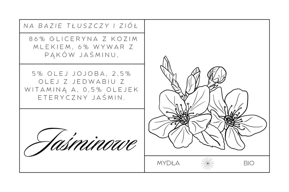 Bio mydło jaśminowe