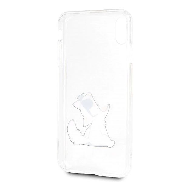 Etui Karl Lagerfeld Choupette Fun na iPhone Xs Max - przezroczyste