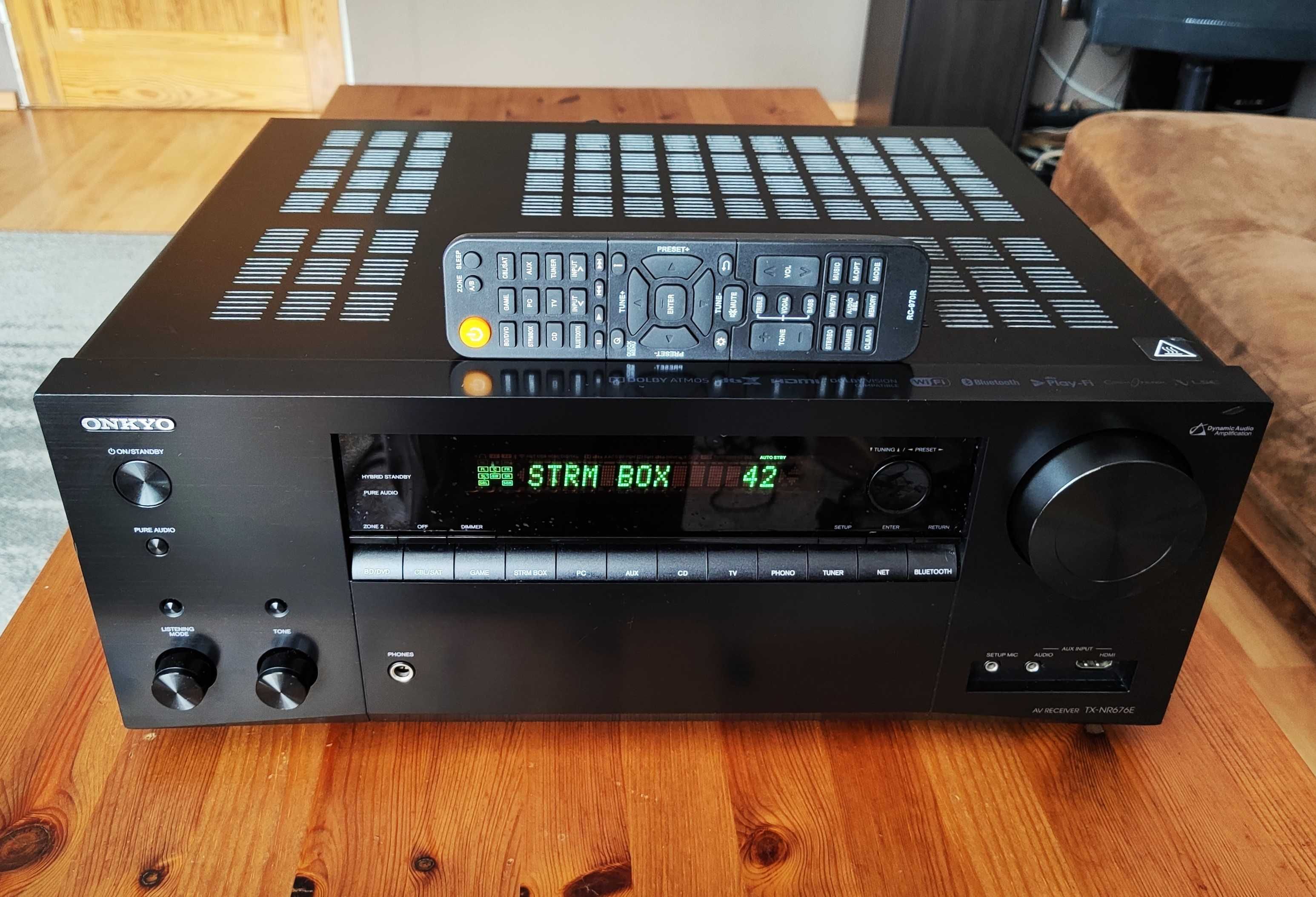 Amplituner Tx Nr 676 Bluetooth wzmacniacz  165 wat Spotify Google Cast