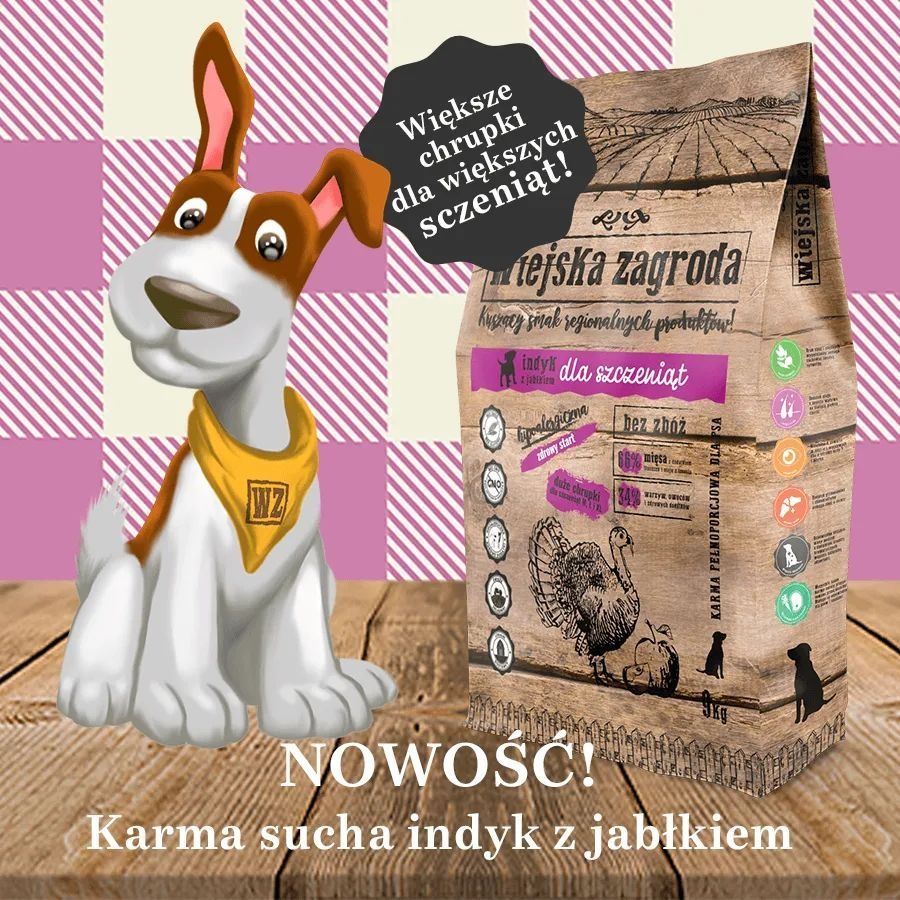 Karma Dla Psów (Szczeniak) Dużych Ras Wiejska Zagroda 2kg MASSON