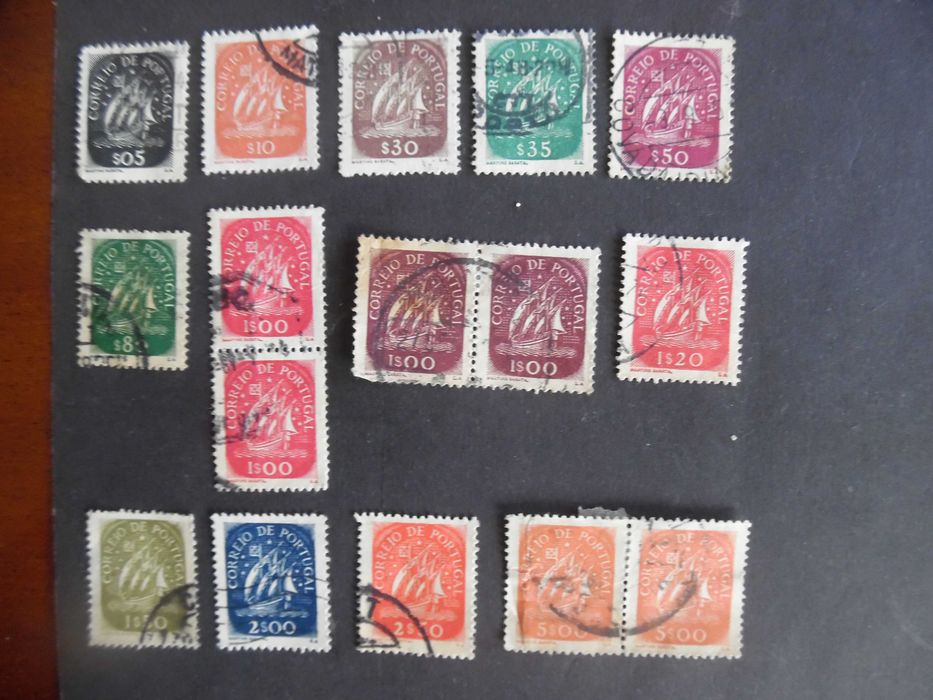 Selos Portugal 1943/1948- Caravelas séries incompletas