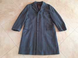 Płaszcz męski w naprzemienną jodełkę kolor szary Pierre Cardin roz. 52