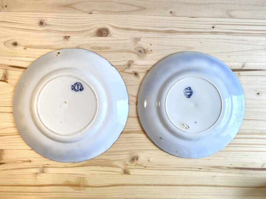 Dois Pratos Loiça de Sacavem Antigos