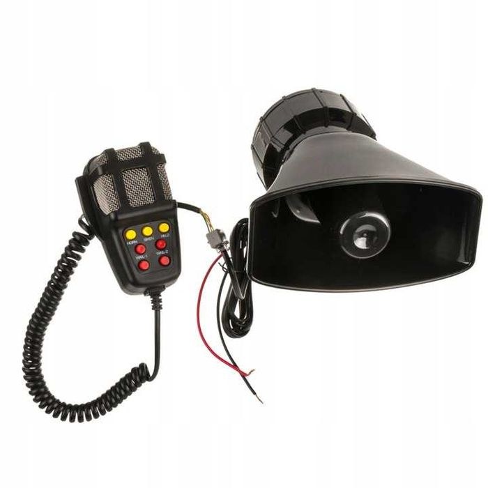 Syrena Policyjna GŁOŚNA 100Wat ! 7 tonowa z MIKROFONEM!