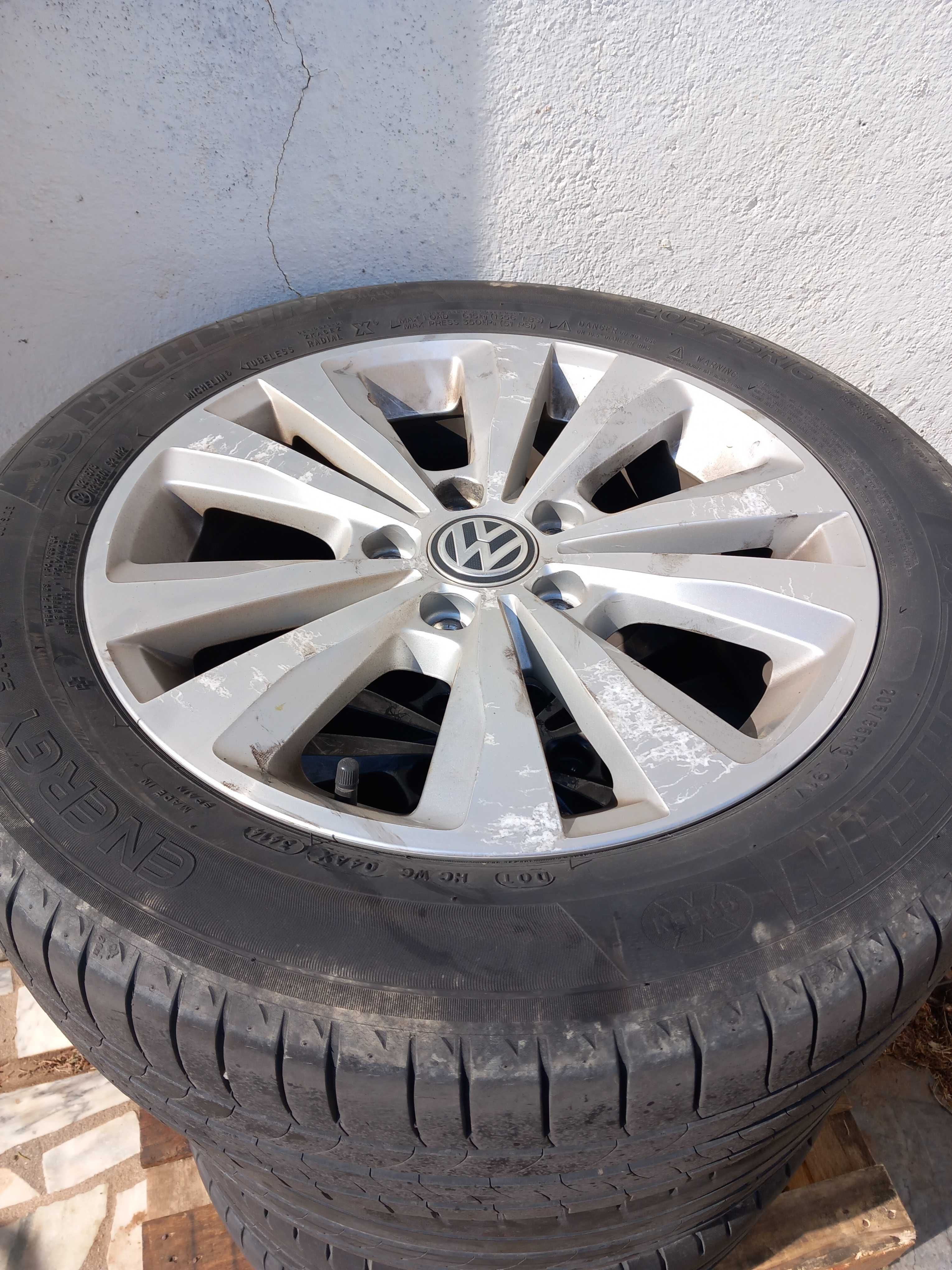 Jantes volkswagen vw 16" 5x112 com pneus