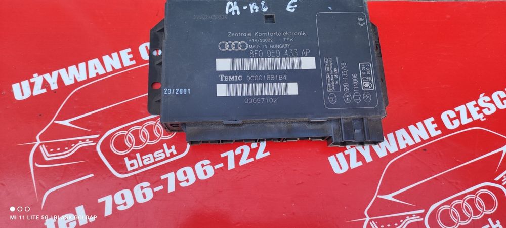 Moduł Komfortu Audi A4 B6 2001 Części Blask Gołdap