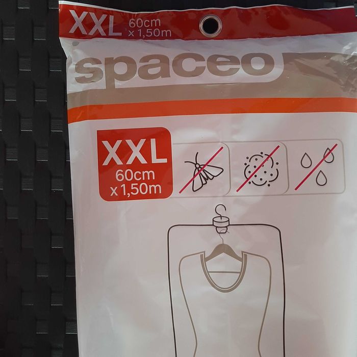 NOVO Conjunto 2 Sacos de Vácuo Com Cabide XXL 60x150cm