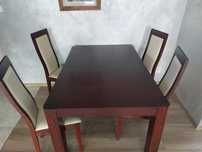 Stół do jadalni Paged z 6 krzesłami Paged 140-230/95 cm