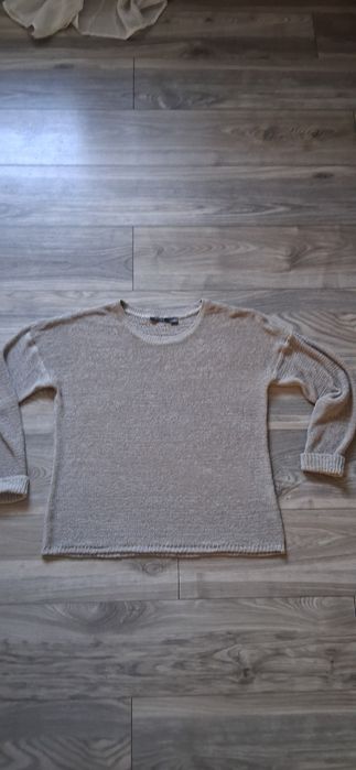 ESMARA 42/44 XL lekki luźny sweterek beżowy s
