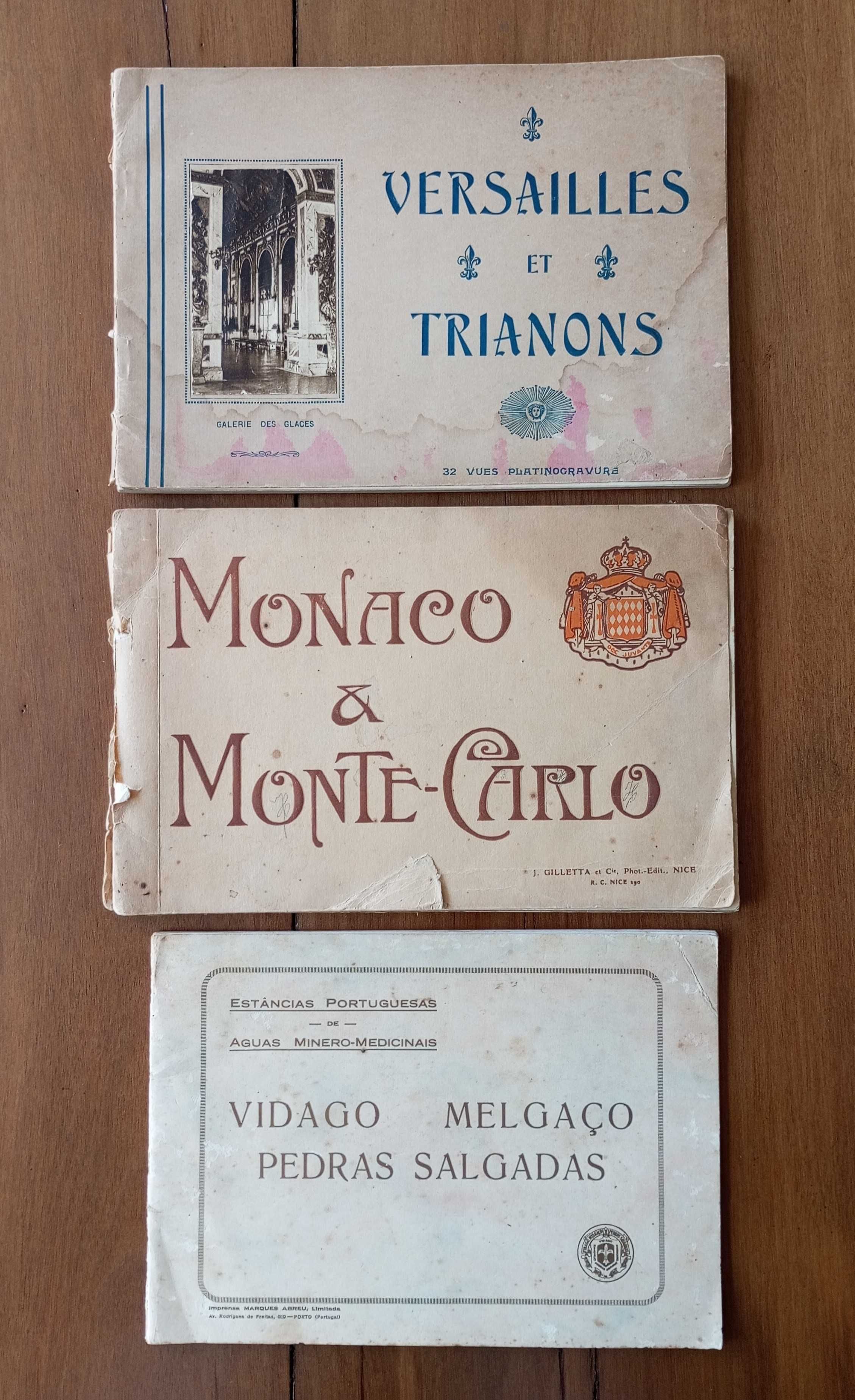 Antigos souveniers turísticos Pedras Salgadas Monaco Versailles