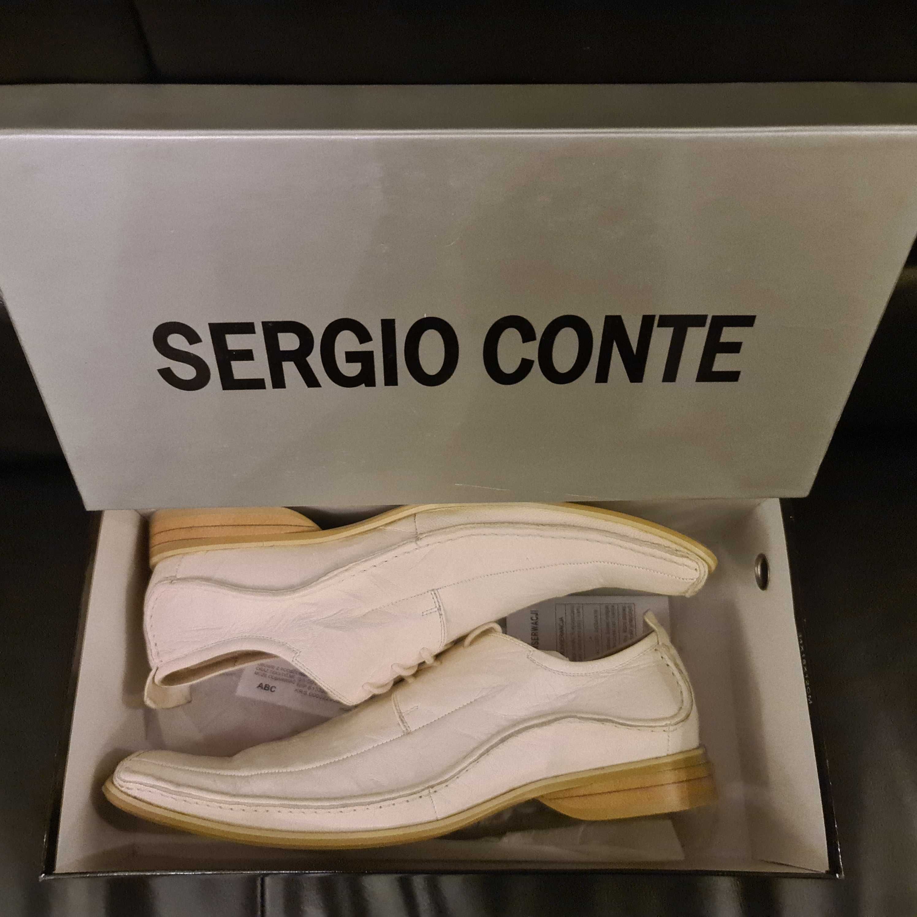 Buty skórzane włoskiej marki SERGIO CONTE - NOWE