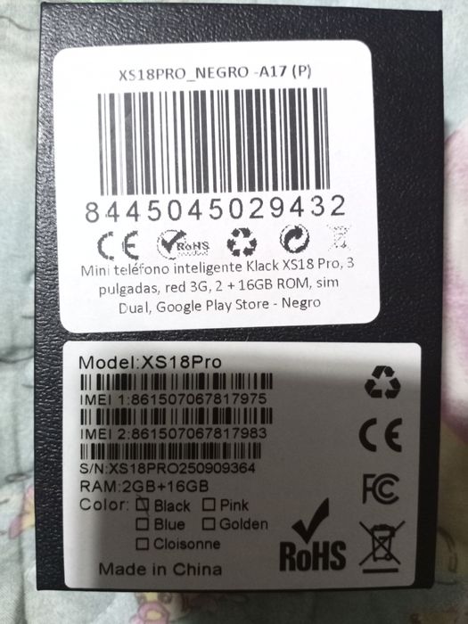 Telemóvel mini xs18pro