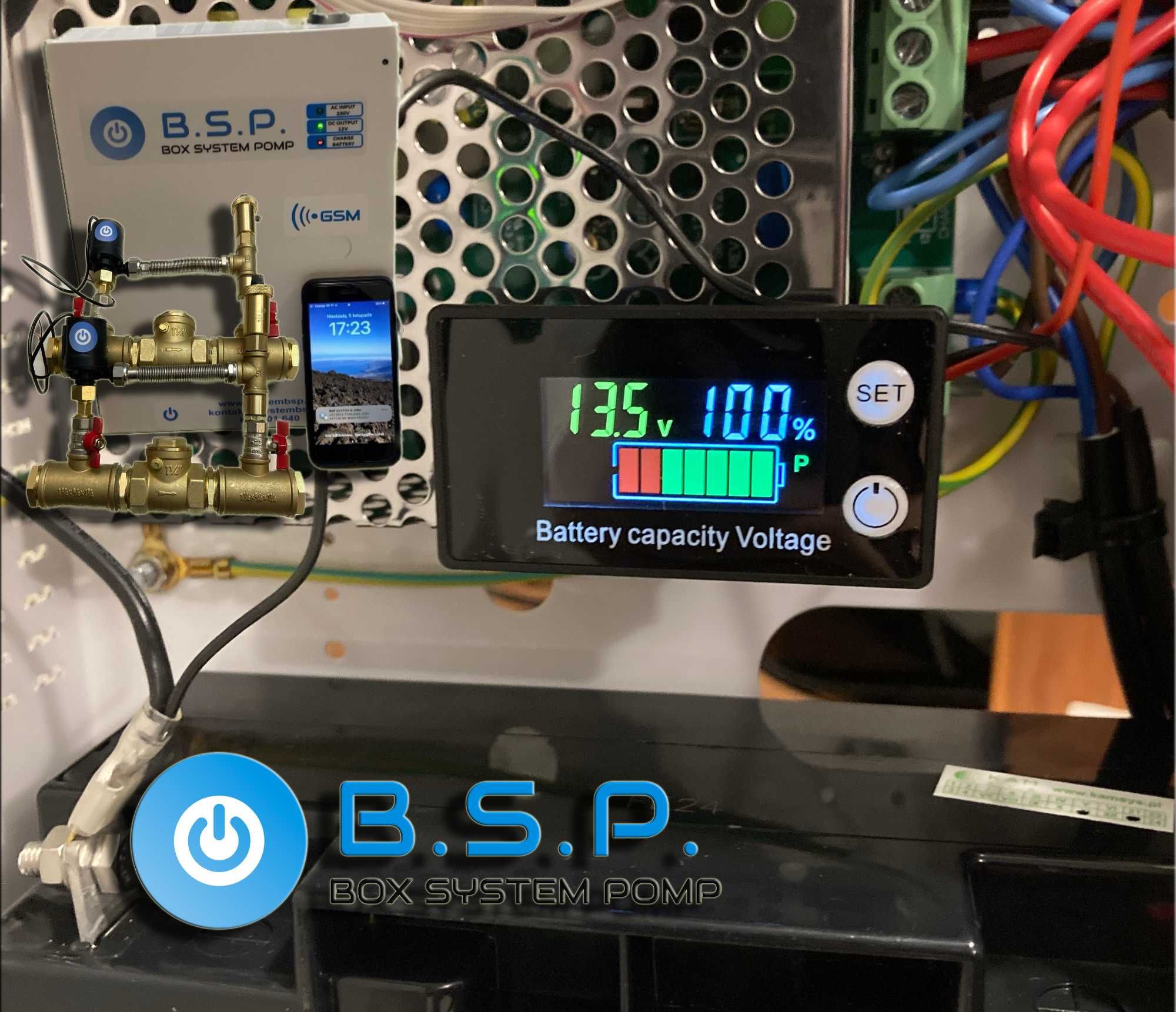 System przeciw zamarzaniu pompy ciepła BSP UPS/ ALARM / SMS / GSM