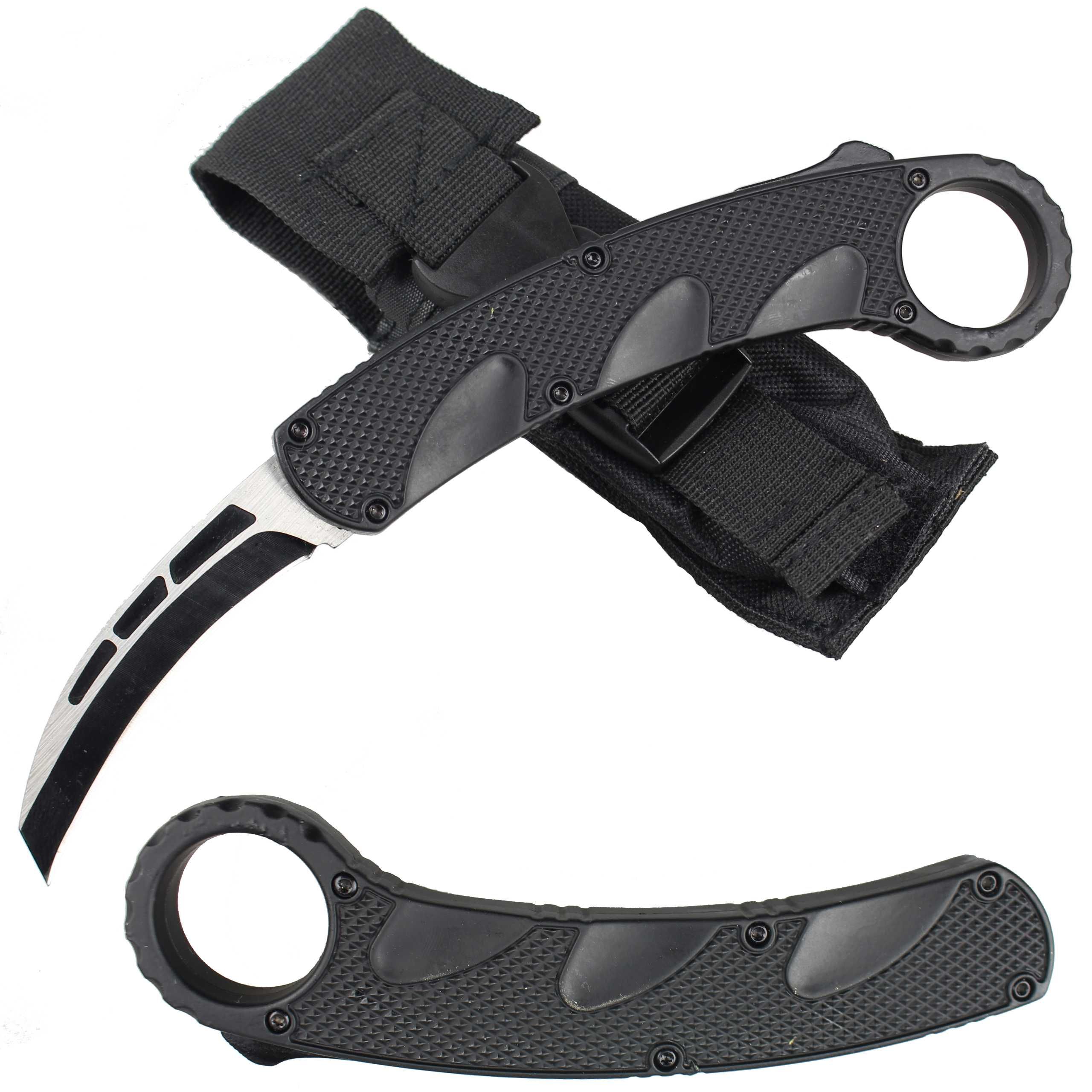 Nóż Sprężynowy wysuwany od frontu OTF automatyczny Karambit F80