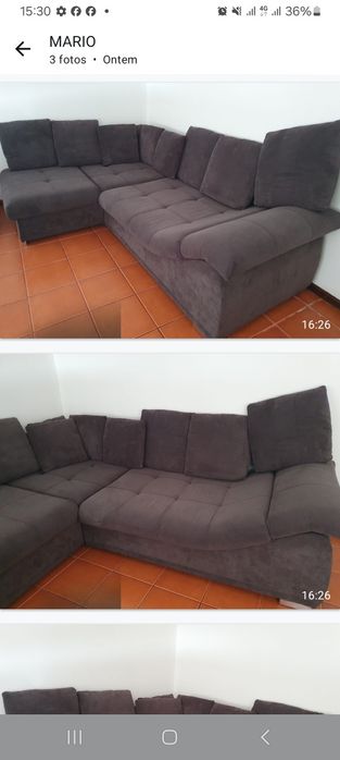 Sofa chaisse longue como novo bem estimado