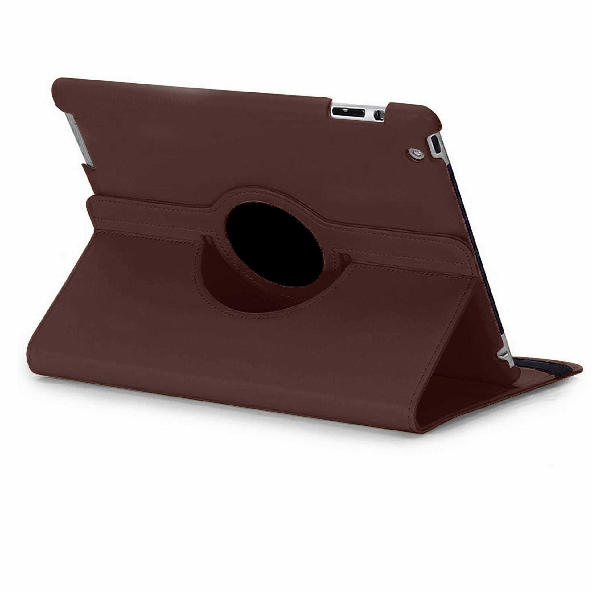 SKÓRZANE Obracane ETUI 360 do iPAD 2 3 4 brązowy