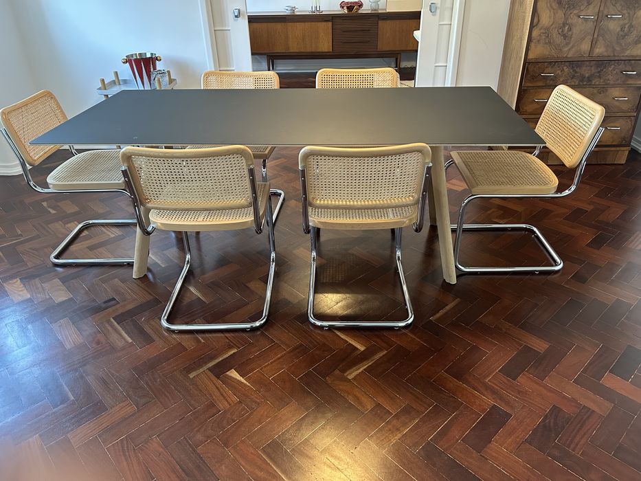 Mesa Hay CPH30 2.0 carvalho tampo preto