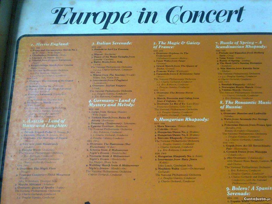 Europe in Concert 10 discos Vinil