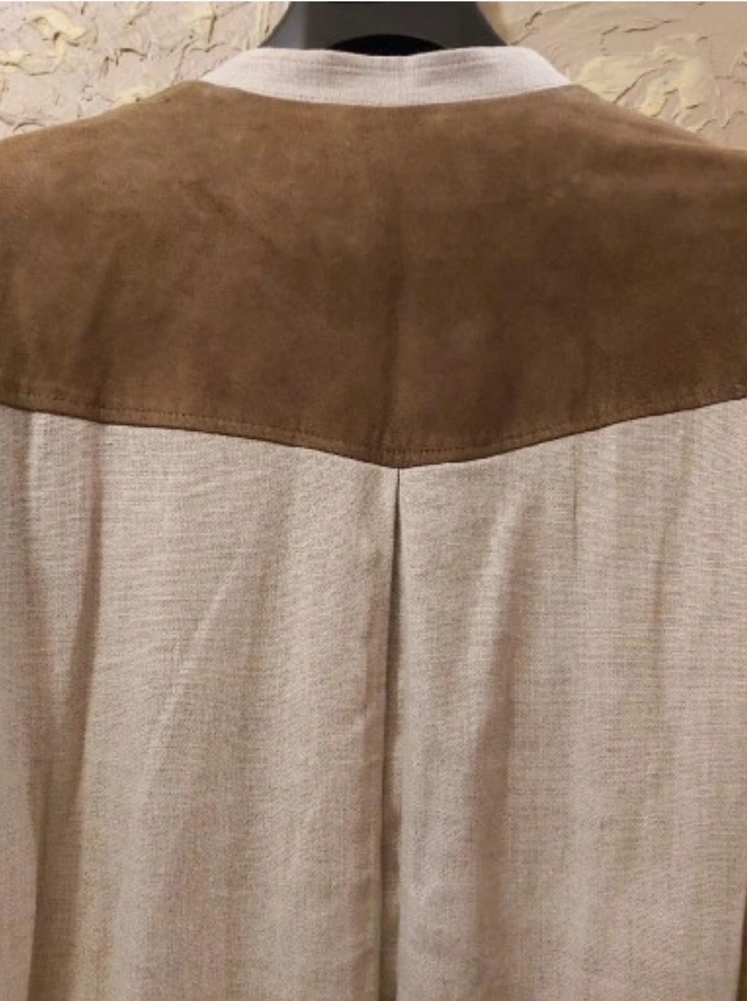Elegancka lniana niemiecka marynarka myśliwska XL/XXL