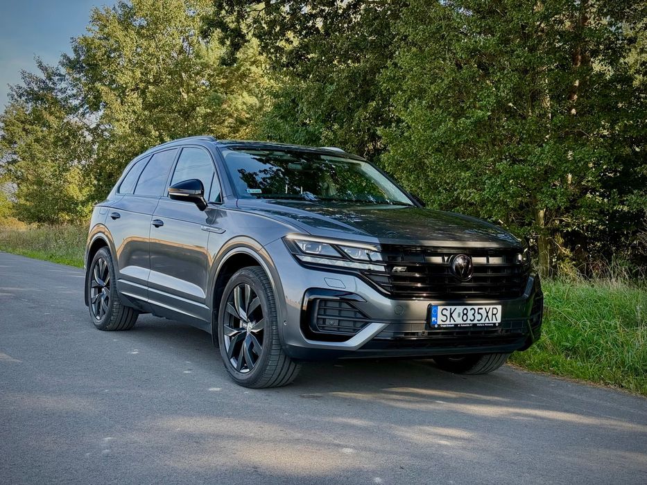 Volkswagen Touareg TOUAREG R-LINE Black pneumatyka., wentylacja, skrętna oś, serwis, IGŁA