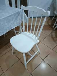Krzesło PRL białe do odnowienia
