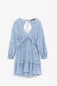 Нова блакитна сукня zara віскоза
