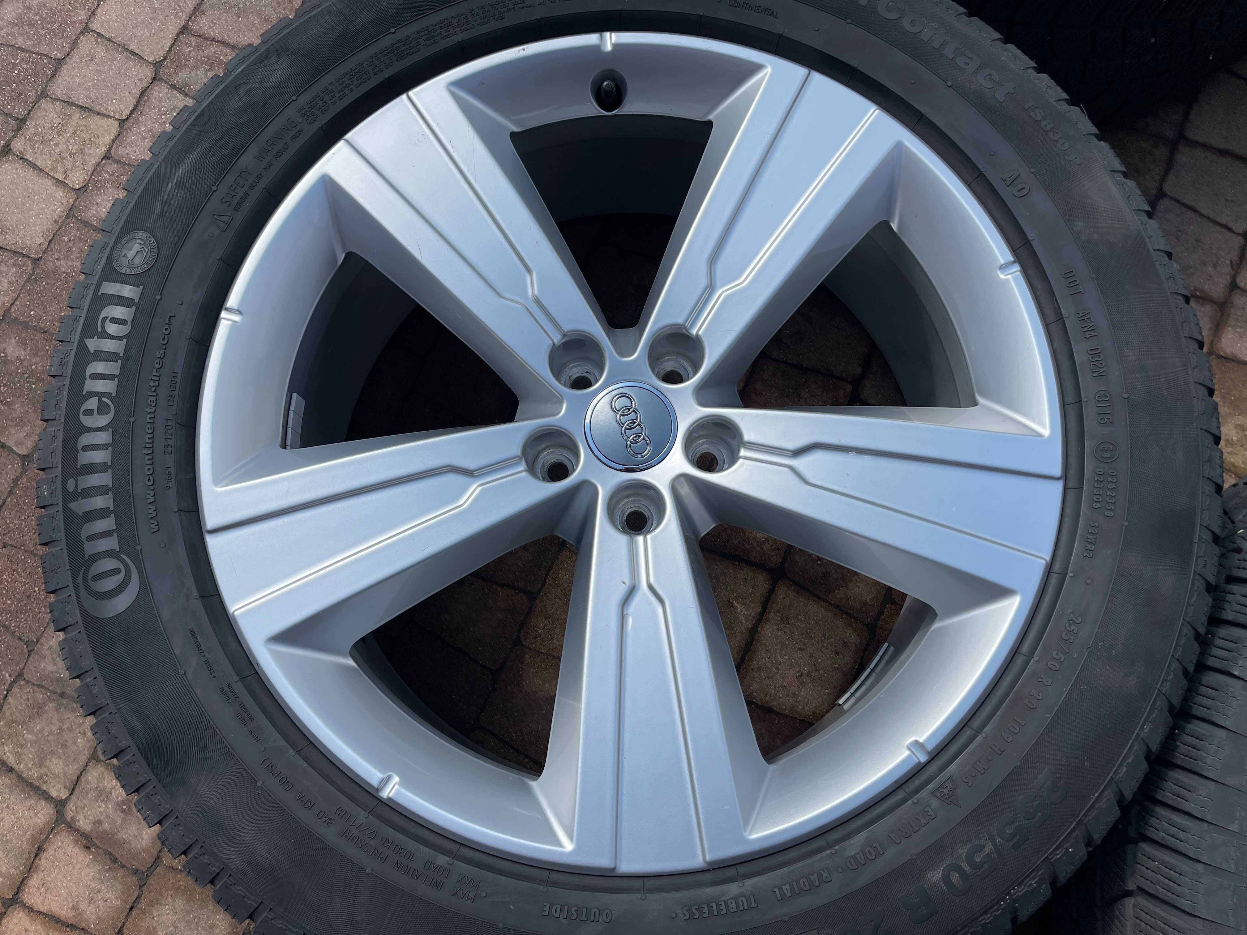 3809. Koła zimowe Audi Q7 4M 5x112 ET28 oryginalne 255/50/20