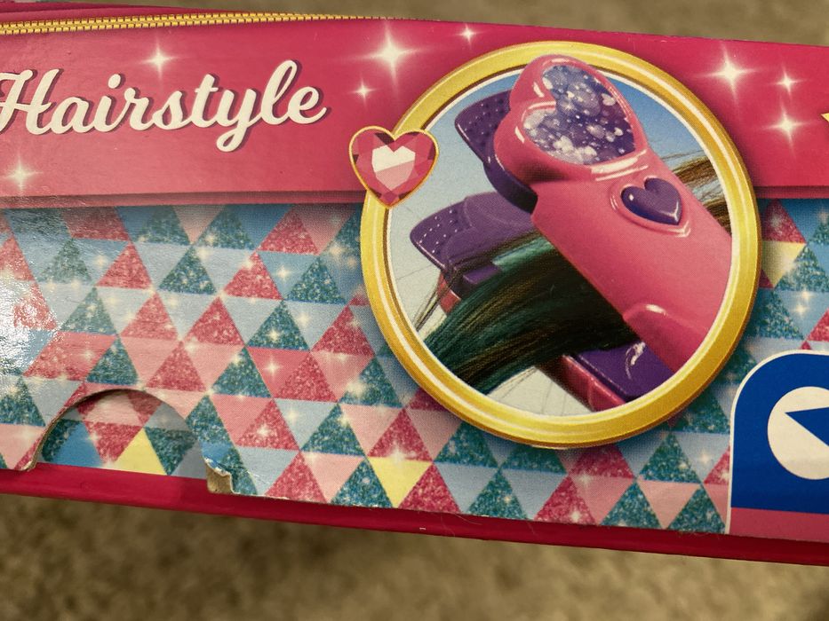 Jogo brinquedo pintura cabelo criança