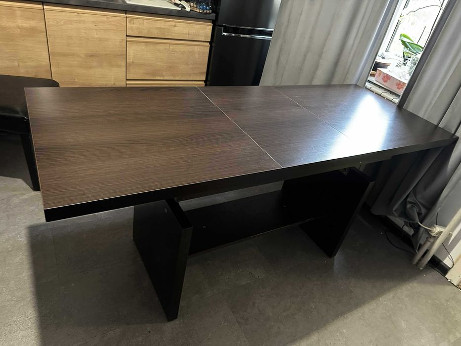 Ława stół 125x65 do jadalni salonu regulowana i 4 krzesła