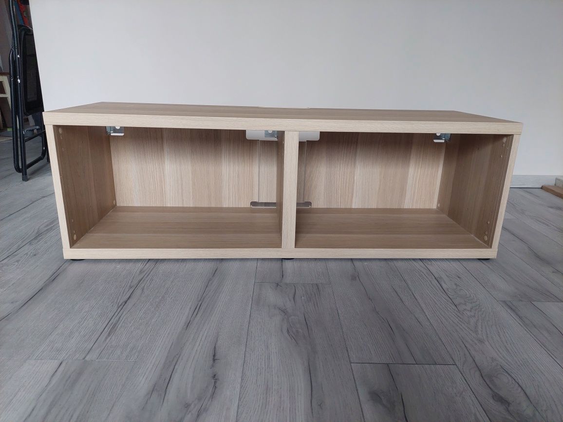 Besta szafka rtv ikea pod tv 120x40x38 dąb bejcowany na biało