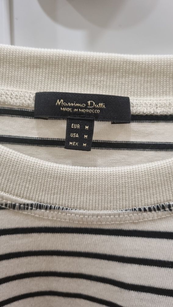 Camisola Massimo Dutti às riscas 100% algodão