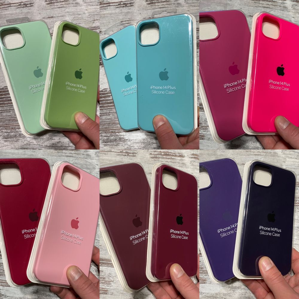 Чехол айфон 14 + силикон чехол iphone 14 plus silicon case микрофибра