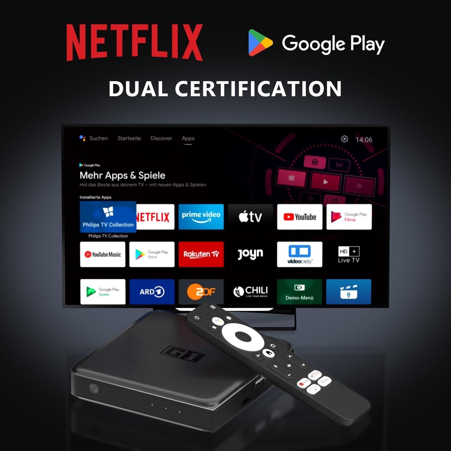 TV BOX Kinhank G1, AndroidTV 11, 4GB RAM, 32gb pamięci